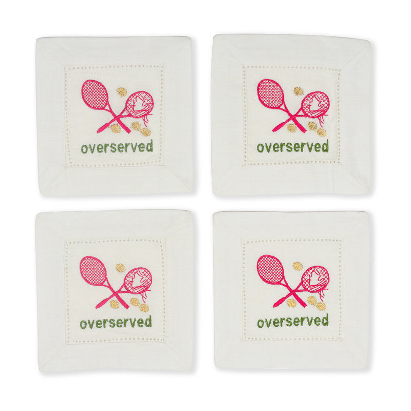 Serviettes de tennis brodées Tennis Timeout