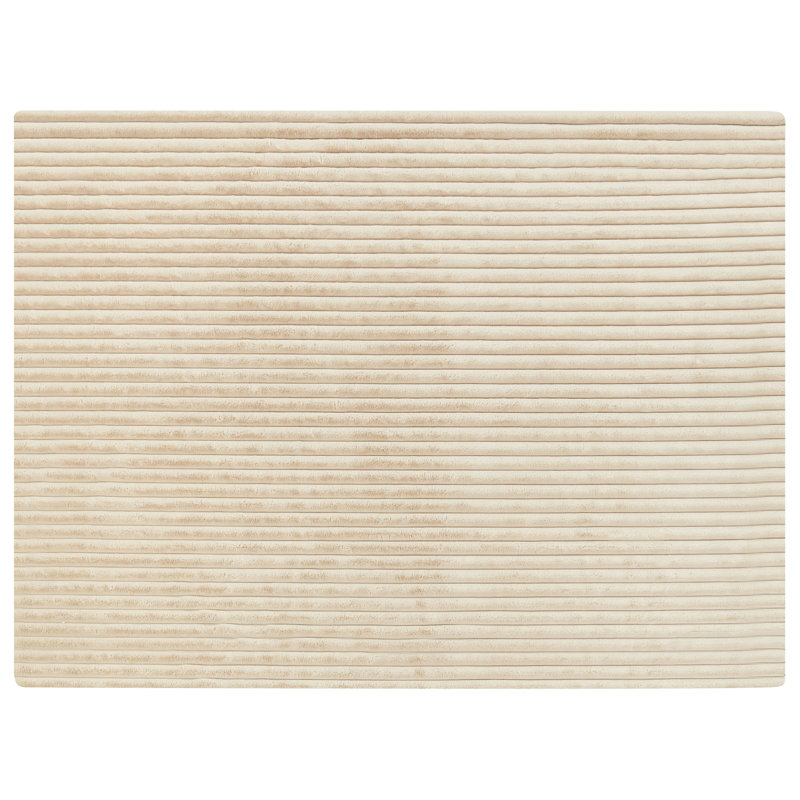 RAKYA Polyester Striped Bedspread, Beige