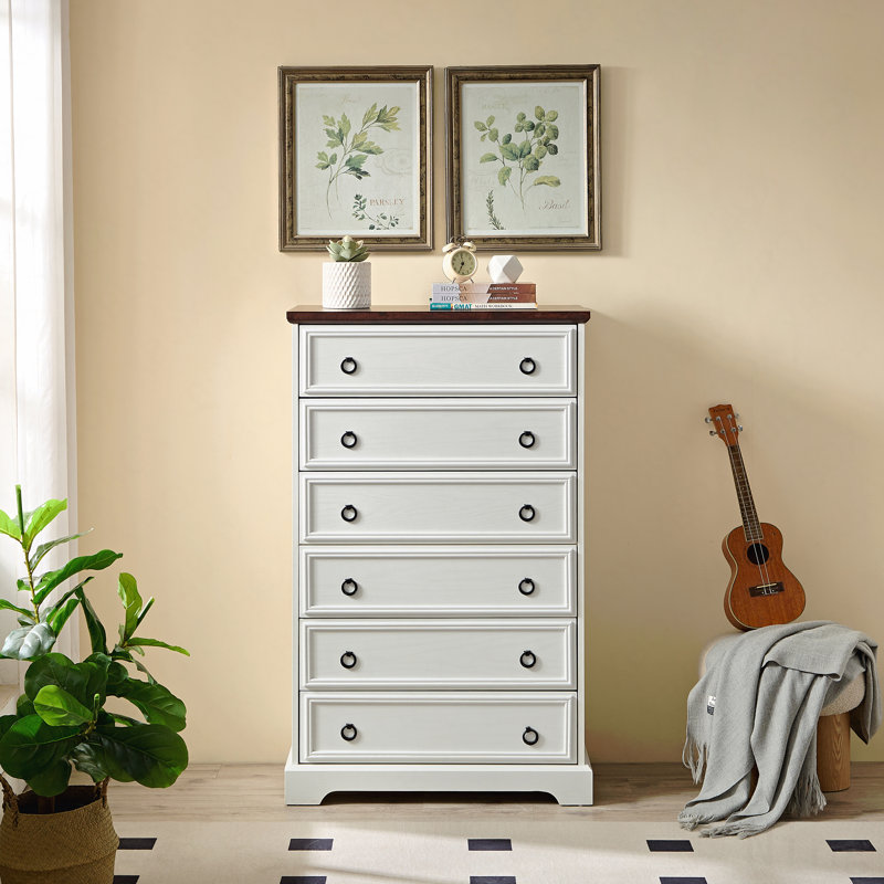 Armoire de rangement à vêtements 6 tiroirs Modern