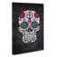 Floral Sugar Skull - Wrapped Canvas-55363838