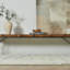 Tapis Weston Linear Mosaic ivoire et gris en laine faite à la main-1205394303