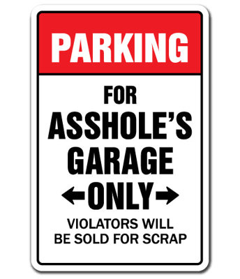 Enseigne de garage seulement