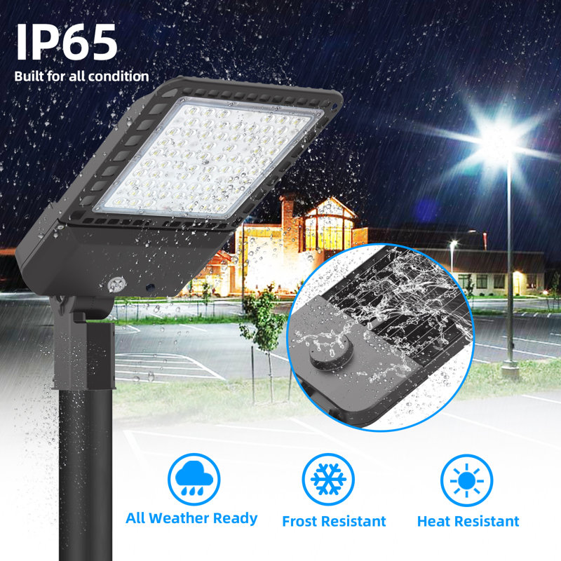 300W LED Shoebox Light 39000Lumen IP65 Commercial Parking light Slip Fitter