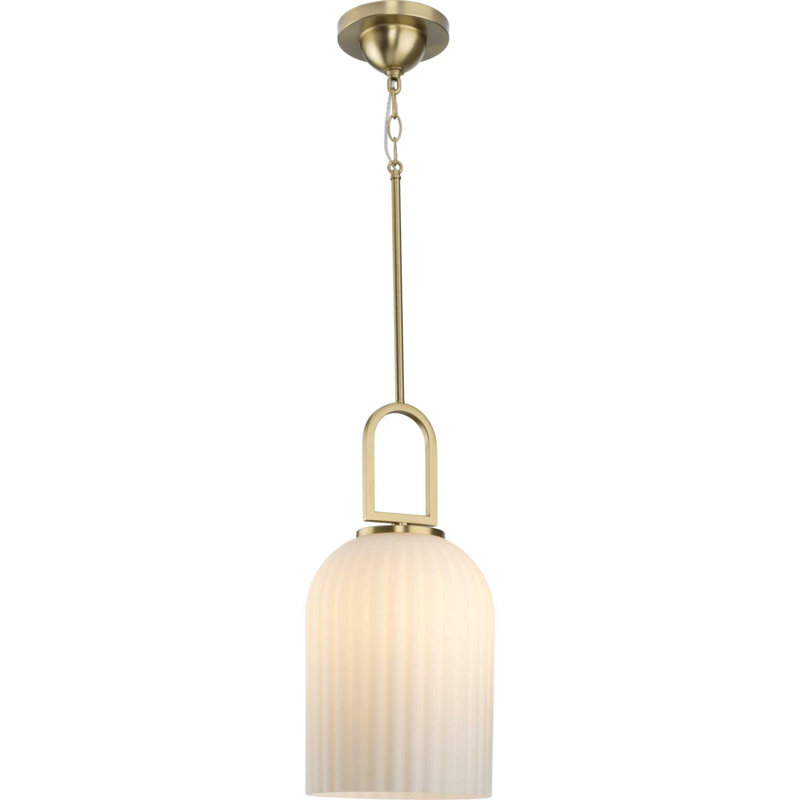Nouveau luminaire suspendu traditionnel 1 lumière, Or brossé
