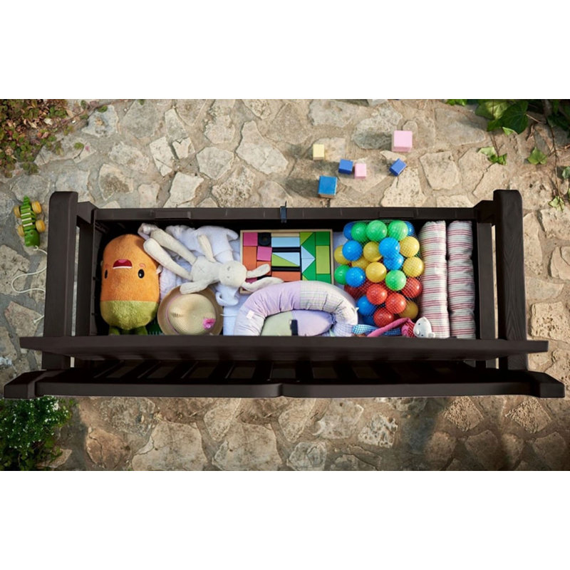 Keter Patio Garden Storage Bench Brown