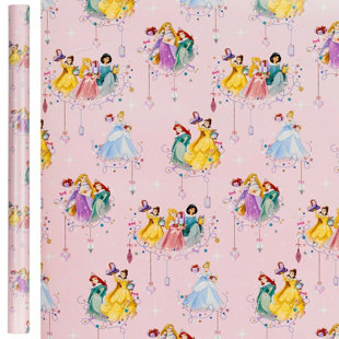 Disney Princess Movie Character Christmas 4m x 3.5m Matte Peel & Stick Roll