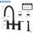 Bridge Kitchen Faucet with Pull Out Side Sprayer-84463494