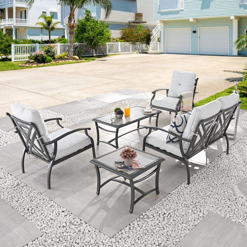 5-Piece conversation set, White