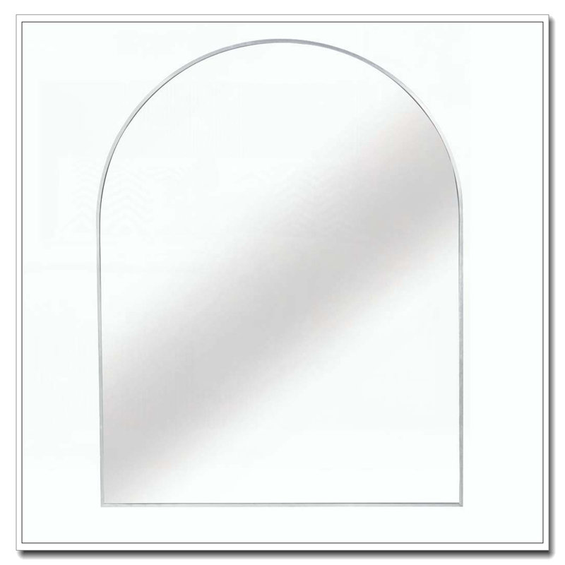 Miroir mural pour salle de bain, Argent argent