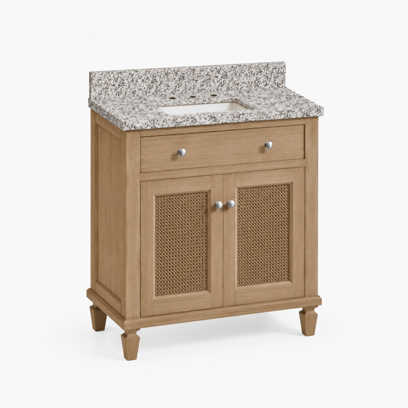 Comptoir de meuble-lavabo en noyer riche 30 po x P 21 po Marly, 30, Silver Marin