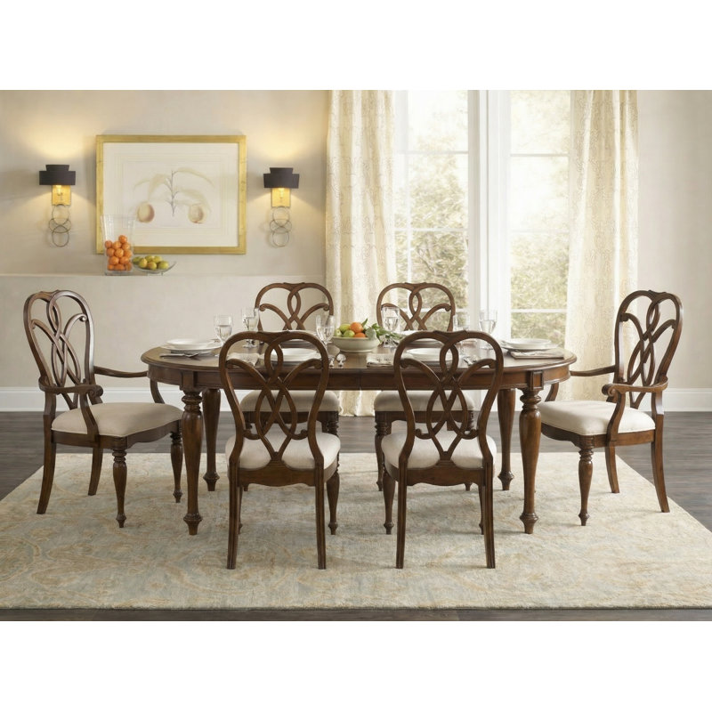 Leesburg Splatback Side Chair, Dark Wood