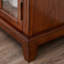 Buffet merisier massif + bois manufacturé + verre-890514303-890514301