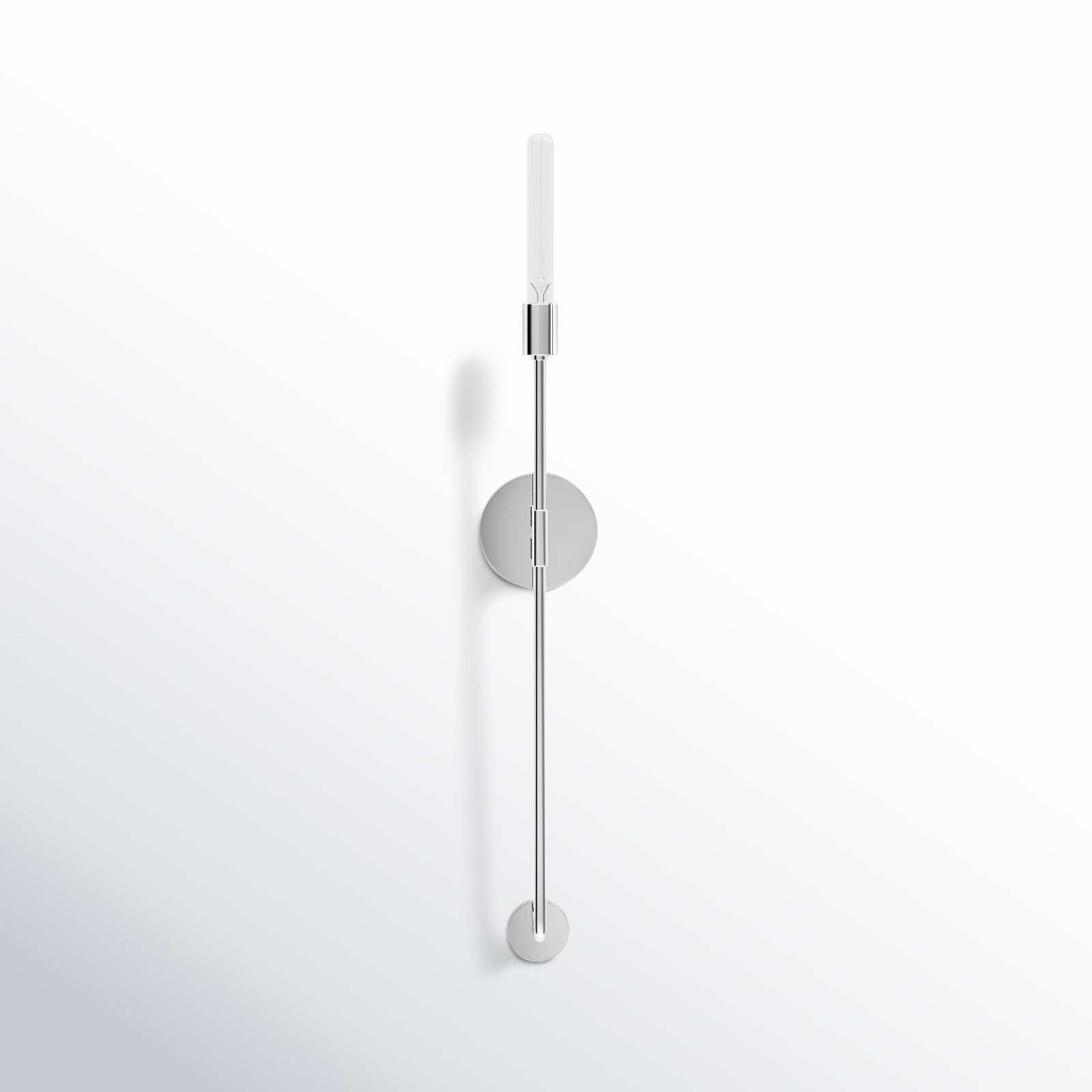 Henry Single Light Dimmable Wallchiere, Polished Nickel