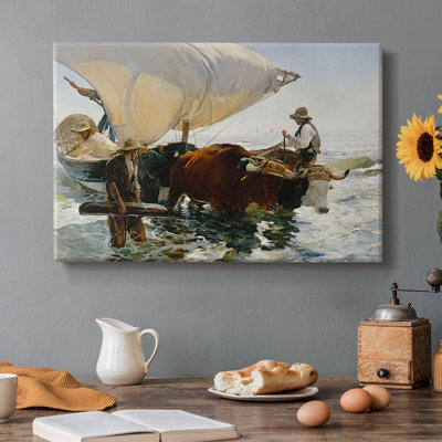 Le retour de la pêche (La vuelta de la pesca) - Jooa Sorolla - Toile tendue avec châssis - 1894