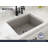 Sotto 24'' L Single Bowl Fireclay Kitchen Sink-95418121