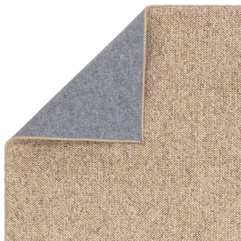 Kentmere Solid Colour Pebble Beige/Natural Area Rug, Rectangle 200 x 290cm