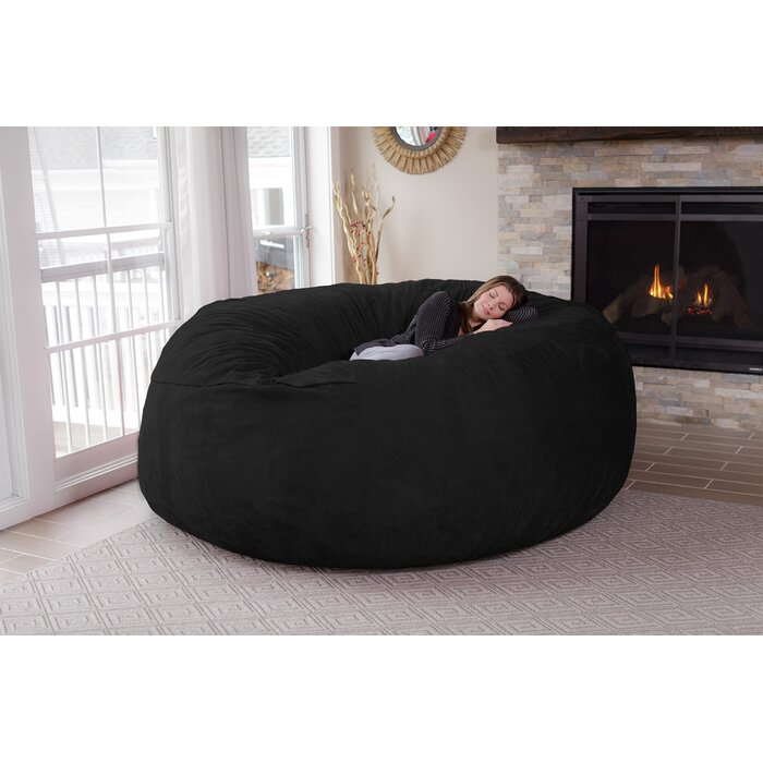 Latitude Run® Extra Large Bean Bag Sofa & Reviews | Wayfair