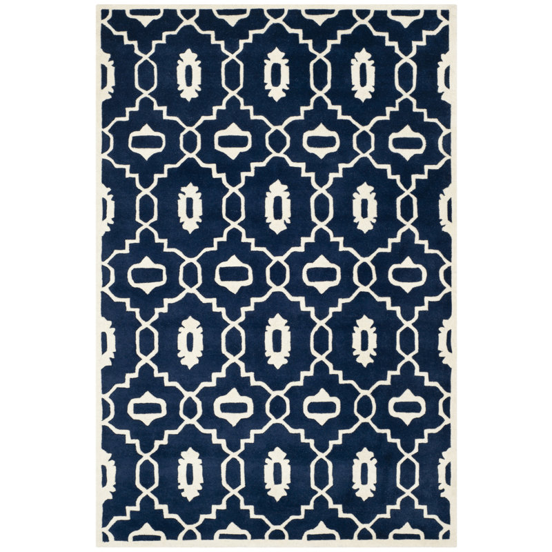 Tapis en laine touffeté à la main Carolene, Rectangle 4 pi x 6 pi