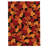 Millbrook Floral Handmade Tufted Black/Red/Orange Area Rug-298105775