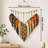 31" x 39" Large Boho Macrame Wall Hanging with Wooden Dowel