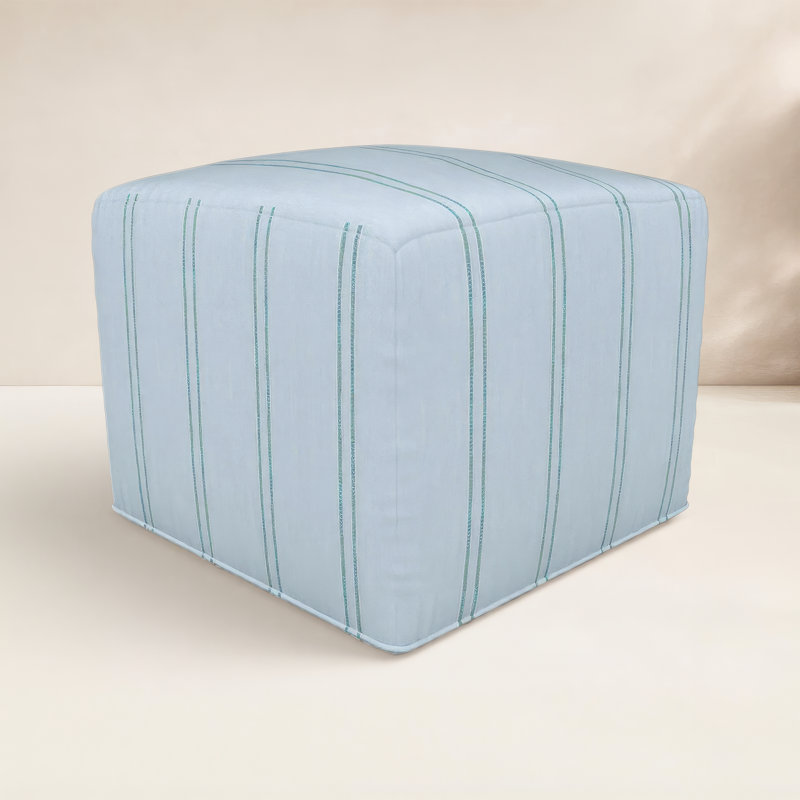 Repose-pieds Eliana Sunbrella, H 18 po x l 22 po x P 22 po, Sunbrella Wayward Sky