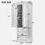 Grande armoire de rangement avec trois tiroirs pour salle de bain / bureau-491767739