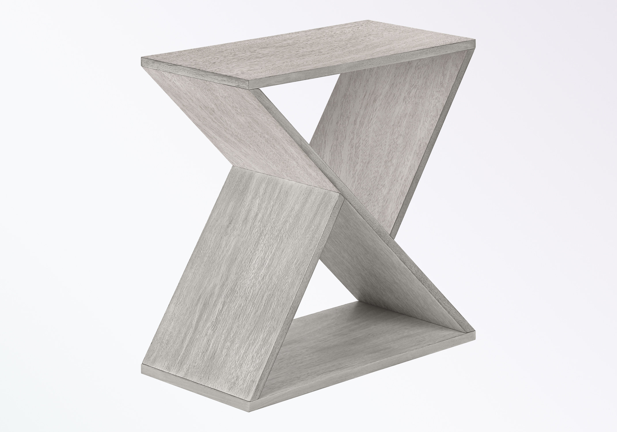 Latitude Run® End Table with buttom shelf and X-shape design | Wayfair