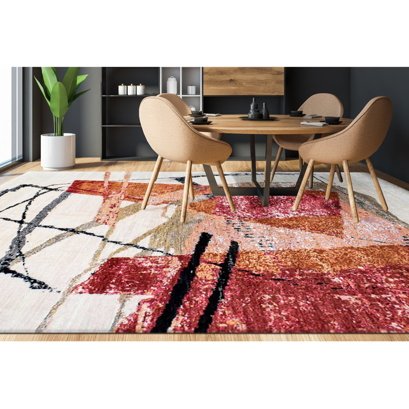 Abstract Area Rug, Rectangle 8' x 10'