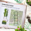 Boîte à fleurs surélevée galvanisée de 24 po x 24 po x 11,88 po avec treillis pour vignes, extérieur, cour arrière, pot de jardin, support à tomates