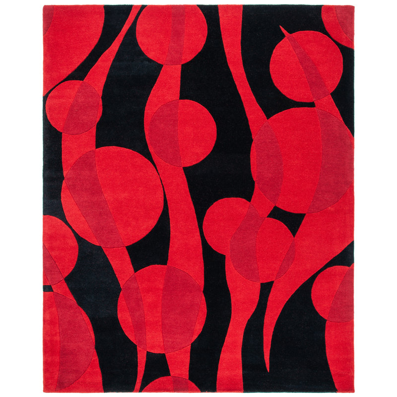 Amier Hand Tufted Wool Abstract Rug, Rectangle 7'6" x 9'6"