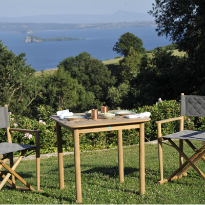 Pevero Outdoor Square Teak Dining Table