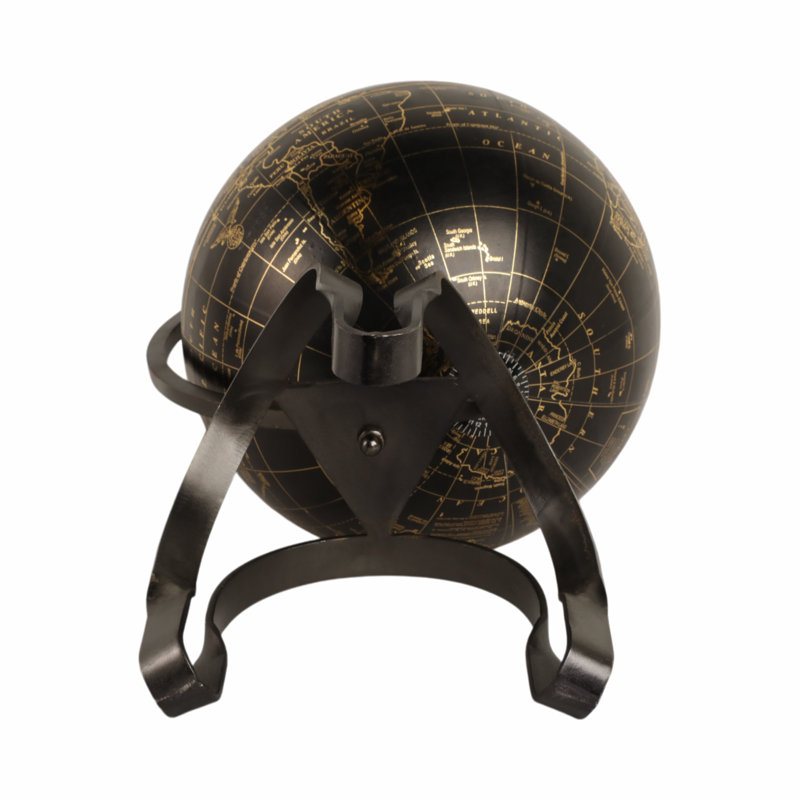 22" Rally Large Metal Globe, 22" H x 13" W x 13" D