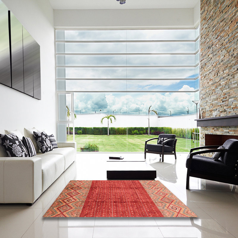 Tapis abstrait moderne 3696, Carré 3 pi