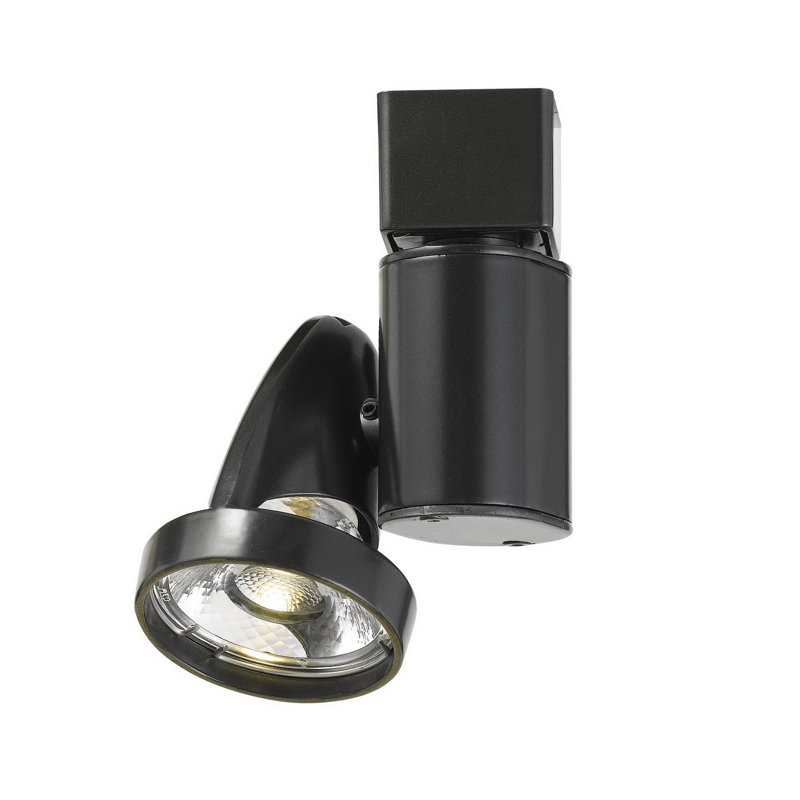 Luminaire sur rail DEL intégré Cal Lighting 10 W, bronze foncé, 700 lumens, 3300 K, dimmable, 11,9 cm (H) x 5,6 cm (L) x 7,4 cm (P)