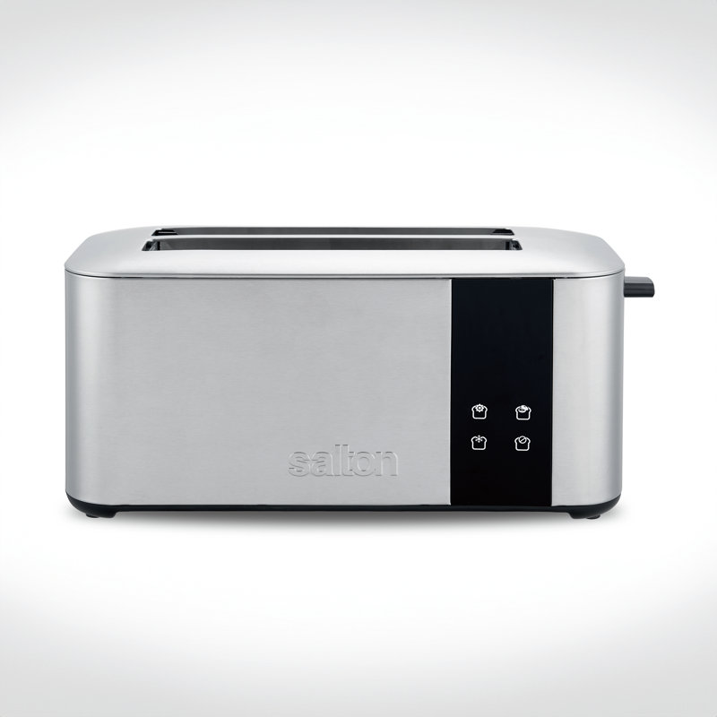 Salton Stainless Steel Digital 4-Slice Long Slot Toaster