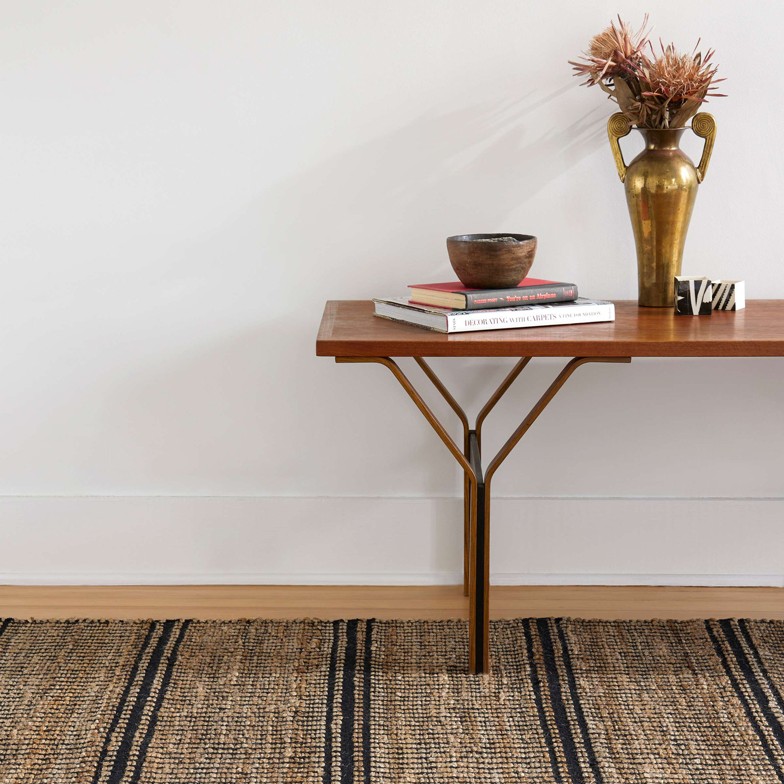 Arbor Ivory Handwoven Jute Rug, Rectangle 5' x 8', Ivory