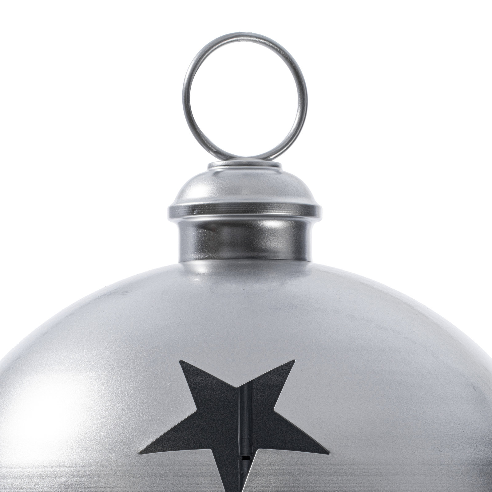 Bell Ornament., 18" H x 18" W x 18" D, Silver