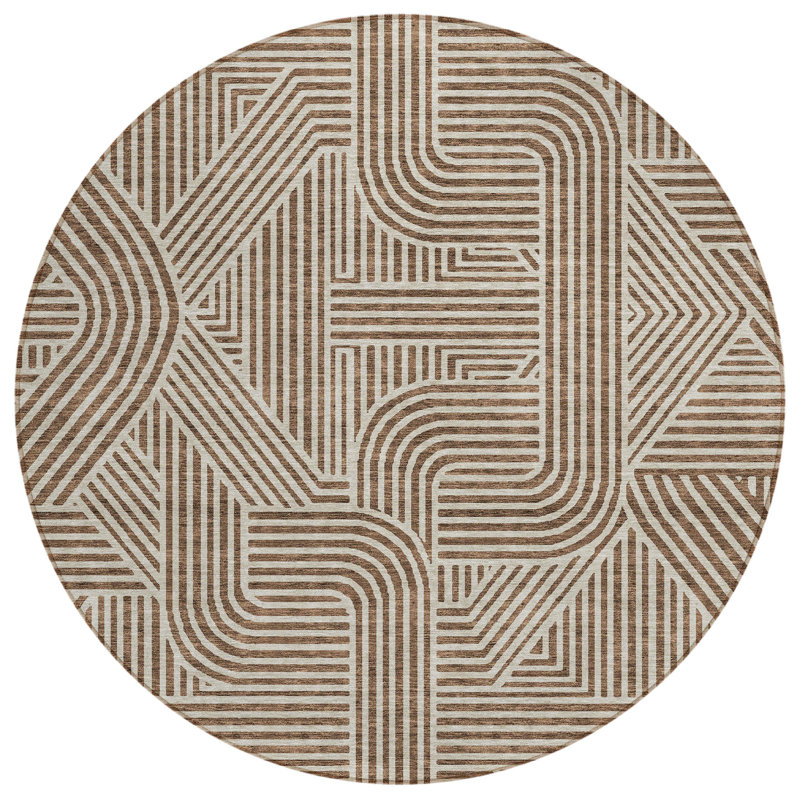  Maliana Area Rug, Round 8'