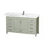 Sheffield 60" Bathroom Vanity Set No Mirror-59388389-86050448