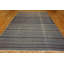 Blue Color Striped Pattern Antique Flat Weave Cotton Indian Dhurrie Rug
