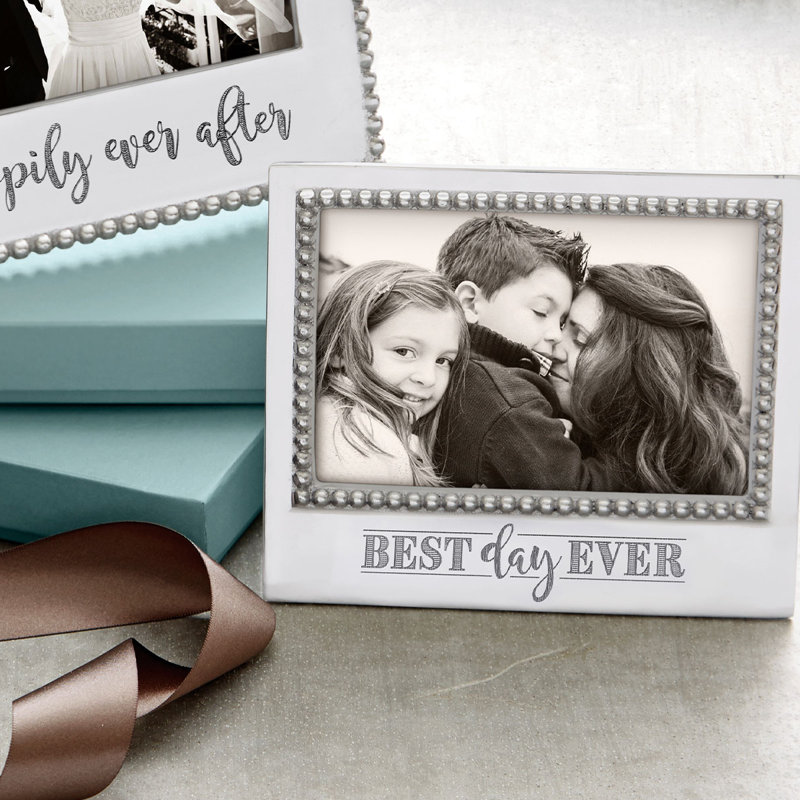 Classic Silver Polished Aluminum 4x6 Picture Frame