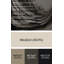 Art mural horizontal rayé sur toile gris anthracite ivoire