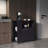 Eldon Two-Door Kitchen Base Cabinet Cart with four Shelves, Side Shelves, Cabinet, Kitchen Storage-465261908