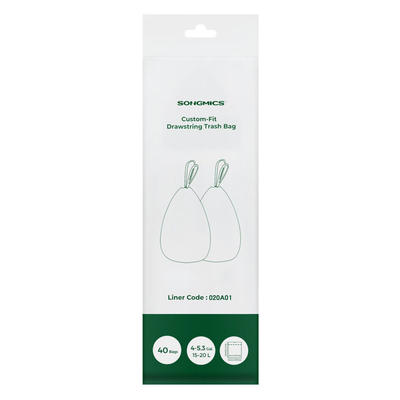 44.5×60cm Trash Bags - 40 Count