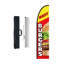 Ensemble de drapeaux en métal double face H 195,6 po x l 31,44 po