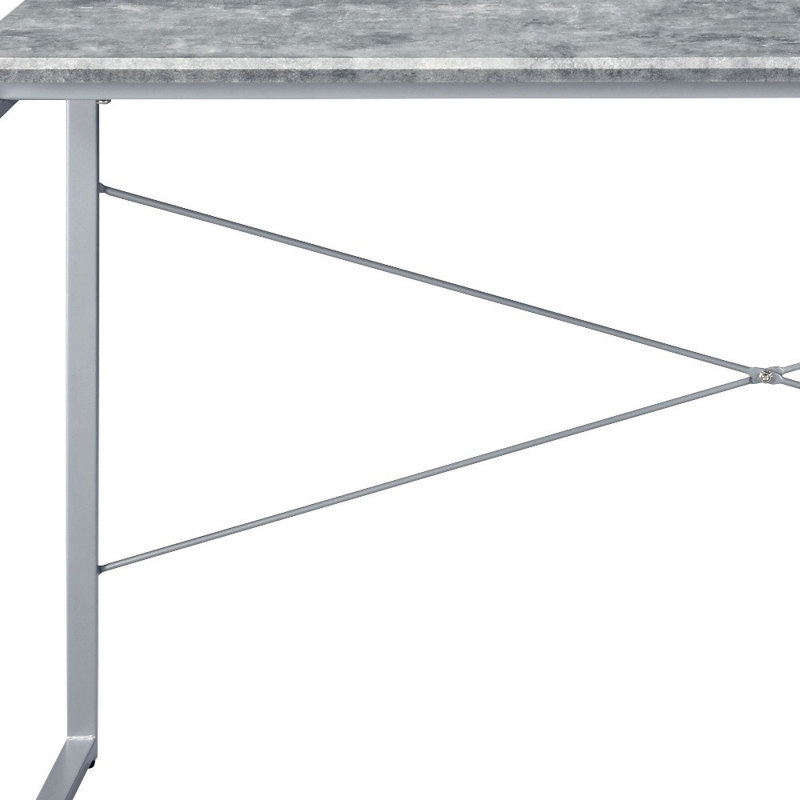 Bureau 47 po gris et noir