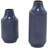 Metal Diamond Embossed Exterior Decorative Blue Vase Set