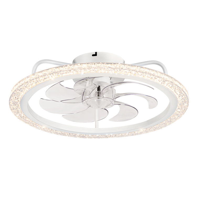 20-inch Led Ceiling Fans With Light Kit And Remote Control