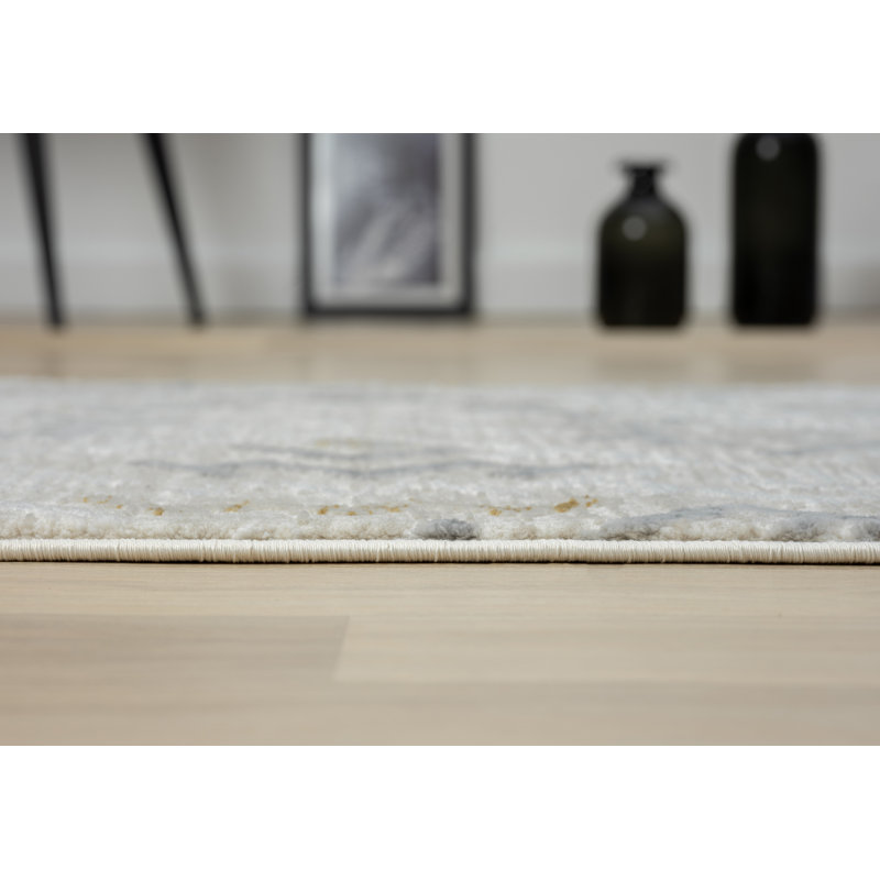 Sophie cream Rug, Rectangle 80 x 150cm