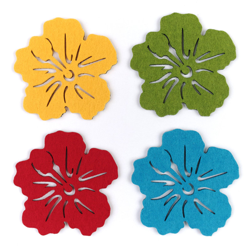 Polyester 4 Piece Coaster Set